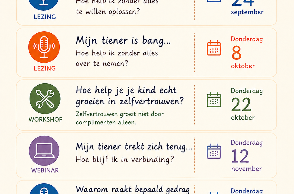 ouderavonden mijn kind piekert